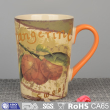 Customized Decal Colorful Stoneware Coffee Mug